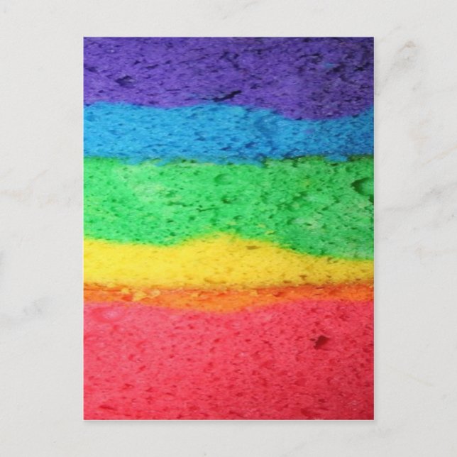 Rainbow Cake Postcard (Front)
