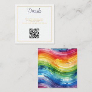 Rainbow Cake QR Code Enclosure Card