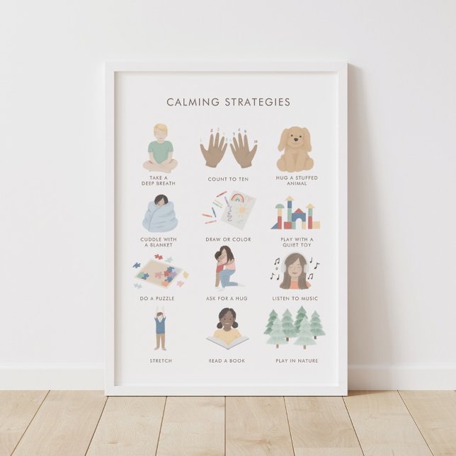 Rainbow Calming Strategies Classroom Decor (Creator Uploaded)
