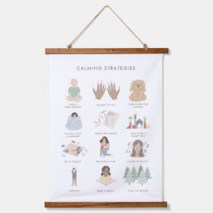 Rainbow Calming Strategies Classroom Decor Hanging Tapestry