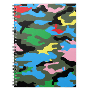 rainbow camo notebook