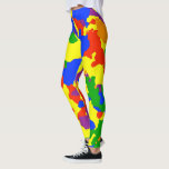 Rainbow Camouflage Camo Leggings<br><div class="desc">This design was created through digital art. It may be personalized by clicking the customize button and changing the colour, adding a name, initials or your favourite words. Contact me at colorflowcreations@gmail.com if you with to have this design on another product. Purchase my original abstract acrylic painting for sale at...</div>