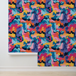 Rainbow Camouflage Wallpaper