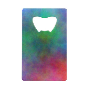 Rainbow Can Cooler Credit Card Bottle Opener