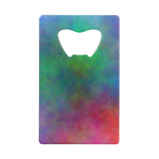 Rainbow Can Cooler Credit Card Bottle Opener