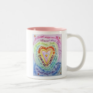 Rainbow Cancer Heart Mug