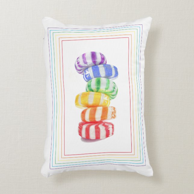 RAINBOW CANDY 12x16 Accent Pillow (Front(Vertical))