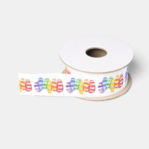 RAINBOW CANDY 1.5" Wide Grosgrain Ribbon