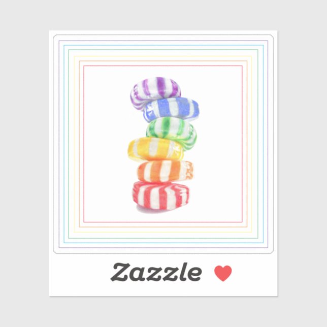 RAINBOW CANDY 3" Vinyl Sticker (Sheet)