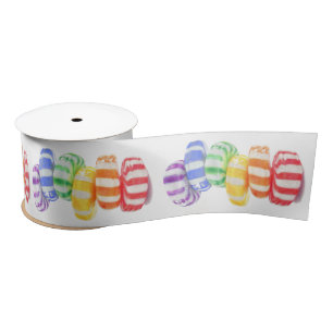 RAINBOW CANDY 3" Wide Satin Ribbon