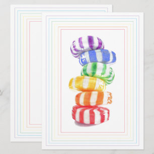 RAINBOW CANDY 6.5x8.75 Flat Card