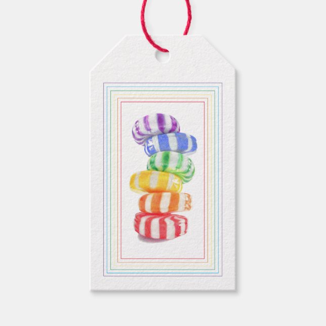 RAINBOW CANDY Gift Tags (Front)