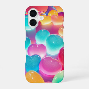 Rainbow Candy Hearts Phone Case