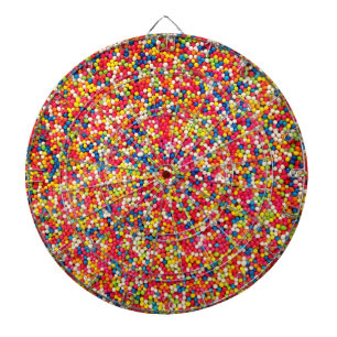 Rainbow Candy Sprinkle Pattern Dartboard