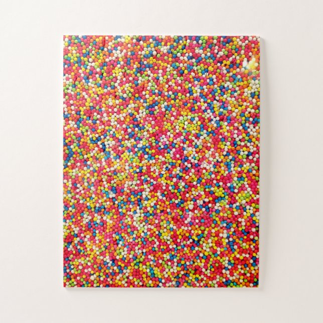 Rainbow Candy Sprinkle Pattern Jigsaw Puzzle (Vertical)