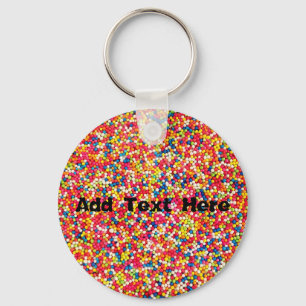 Rainbow Candy Sprinkles Keychain