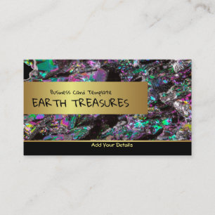 Rainbow Carborundum Crystals Business Card