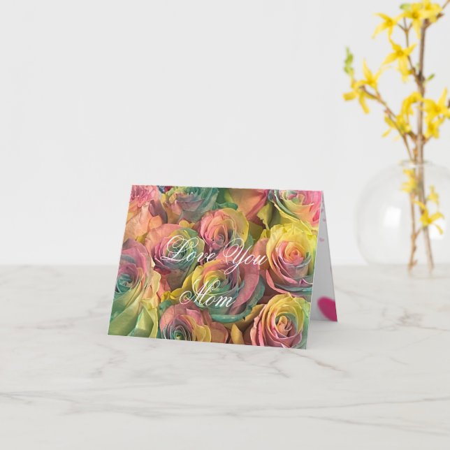 Rainbow  card (Yellow Flower)