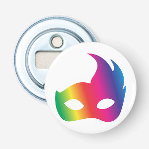 Rainbow Carnival Mask Bottle Opener