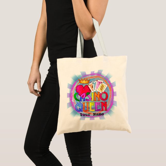 Rainbow Casino Queen Poker sac fourre-tout (Devant (produit))