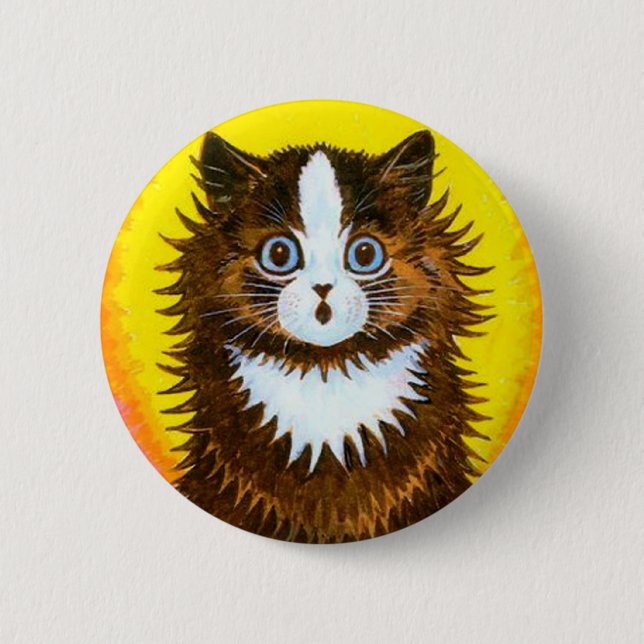 Rainbow Cat 2 Inch Round Button (Front)