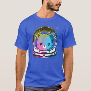 Rainbow Cat Astronaut  Space Eploration Astronomy  T-Shirt