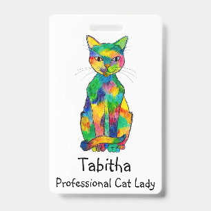 Rainbow Cat Badge