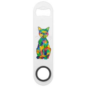 Rainbow Cat Bottle Opener Bar Key