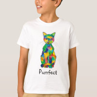 Rainbow Cat Purrfect T-Shirt (Child)
