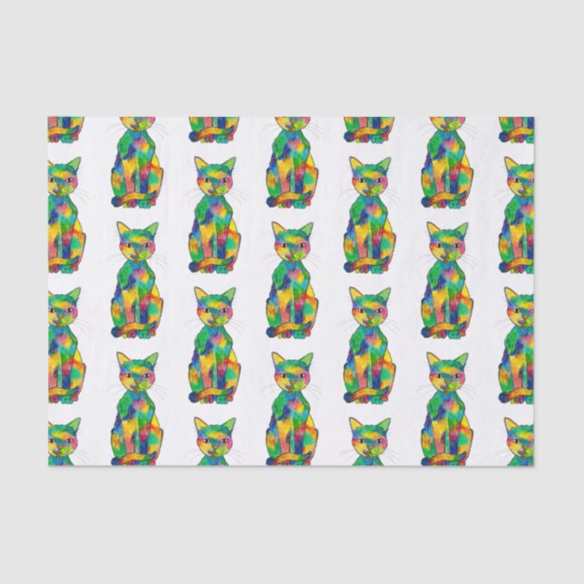 Rainbow Cat Tissue Paper (Front)