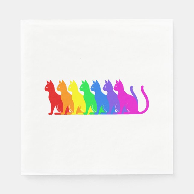 Rainbow cats Copy Napkin (Front)