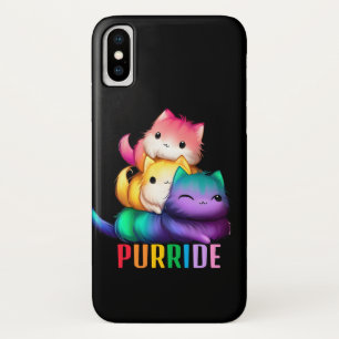 Rainbow Cats Purride Black Case-Mate iPhone Case