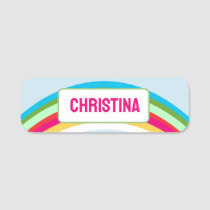 Rainbow Celebration Name Tag