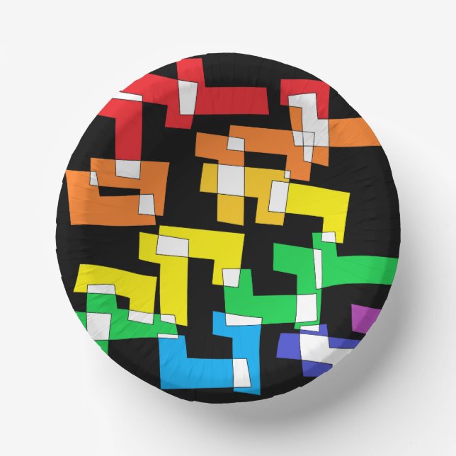 Rainbow Celebrations  Paper Plate (Front)