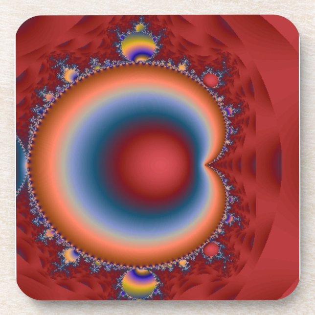 Rainbow Cell Abstract Coaster (Front)