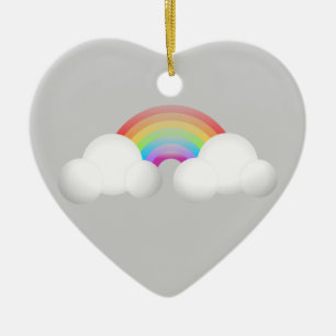 Rainbow Ceramic Ornament