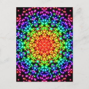 Rainbow Chakra Universe Postcard