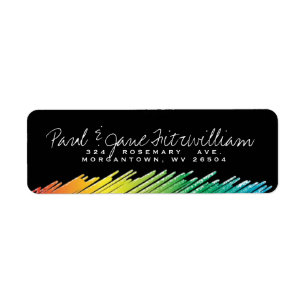 Rainbow chalk.