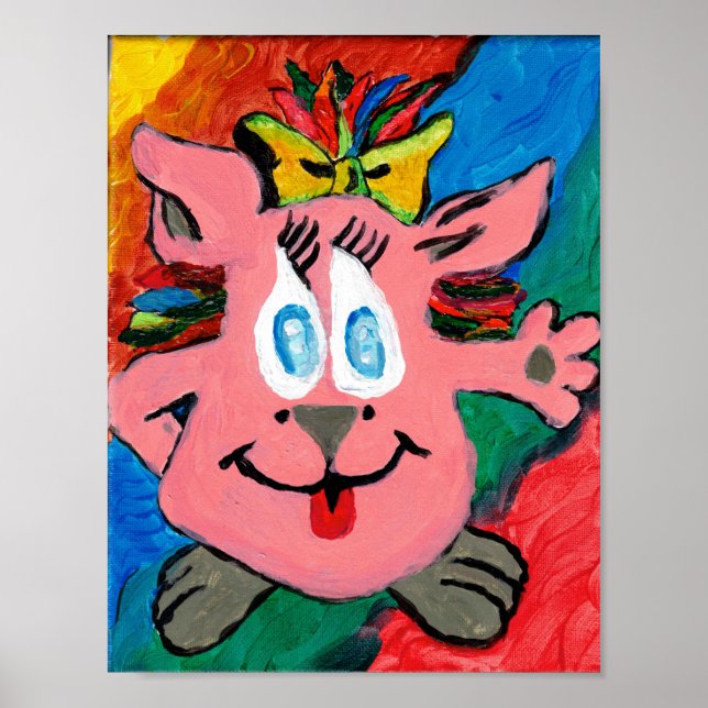 Rainbow Character Poster Paper (Semi-Gloss (Devant)