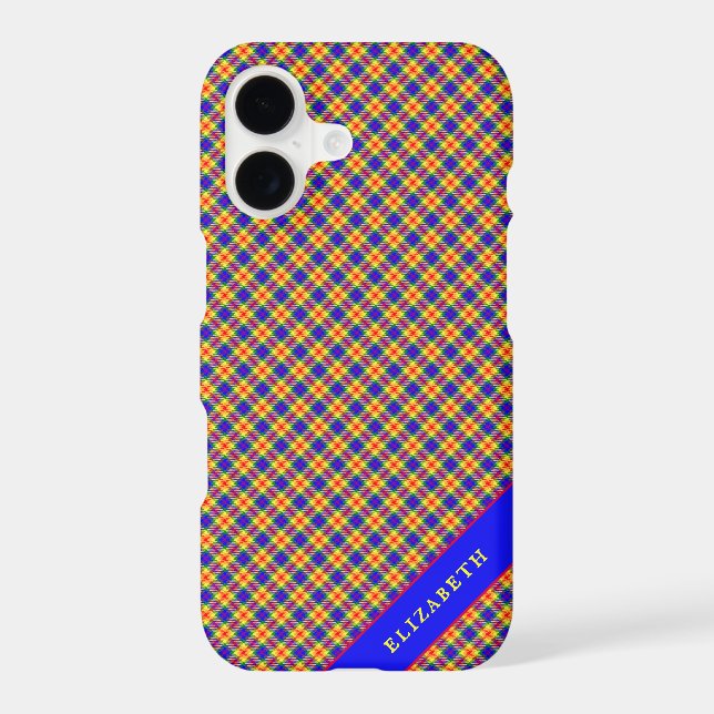 Rainbow Check Clan Tartan Scottish Plaid (Back)