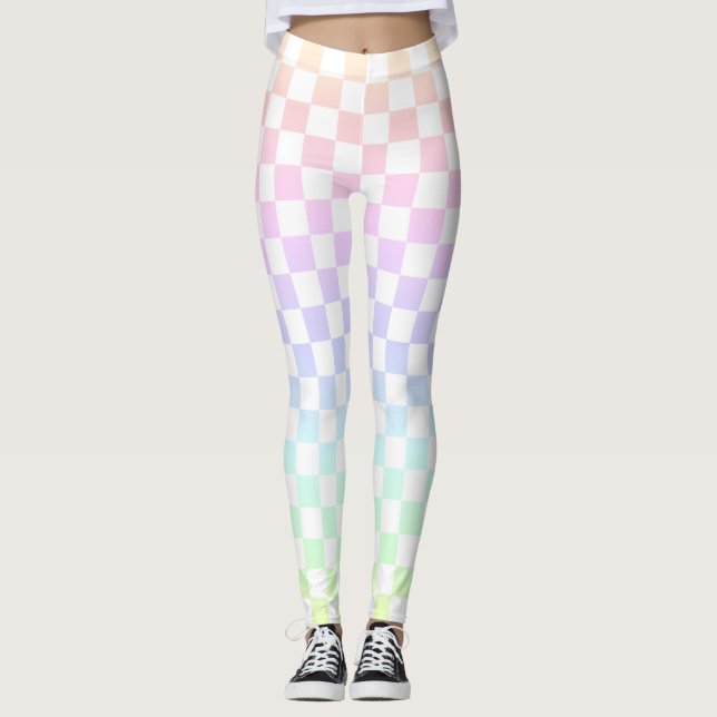 Rainbow Check Leggings (Front)