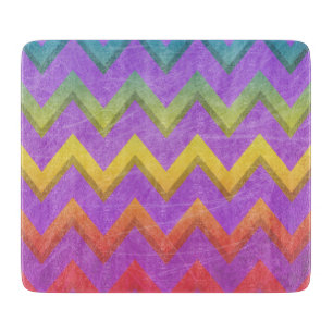 Rainbow Chevron by Shirley Taylor Cutting Board
