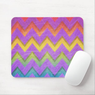 Rainbow Chevron by Shirley Taylor Mouse Pad