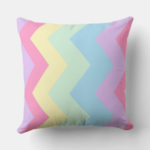 Rainbow chevron Pattern Throw Pillow