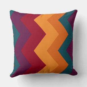 Rainbow chevron Pattern Throw Pillow