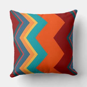 Rainbow chevron Pattern Throw Pillow