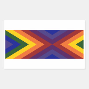 Rainbow Chevrons Sticker