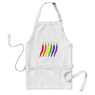 Rainbow Chili Pepper Standard Apron