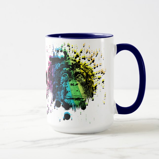 Rainbow Chimpanzee Mug (Right)