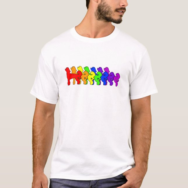 Rainbow Chinese Crested T-Shirt (Front)